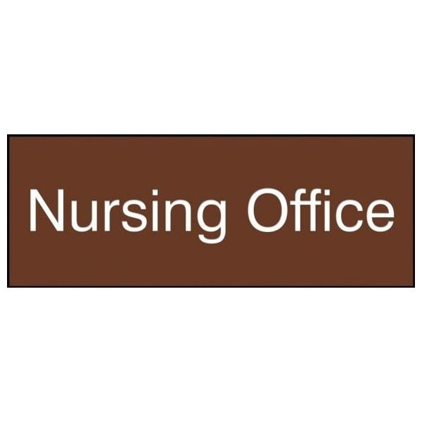 Accuform 8 in W x 3 in H, Engraved Plastic PSG909BR - main